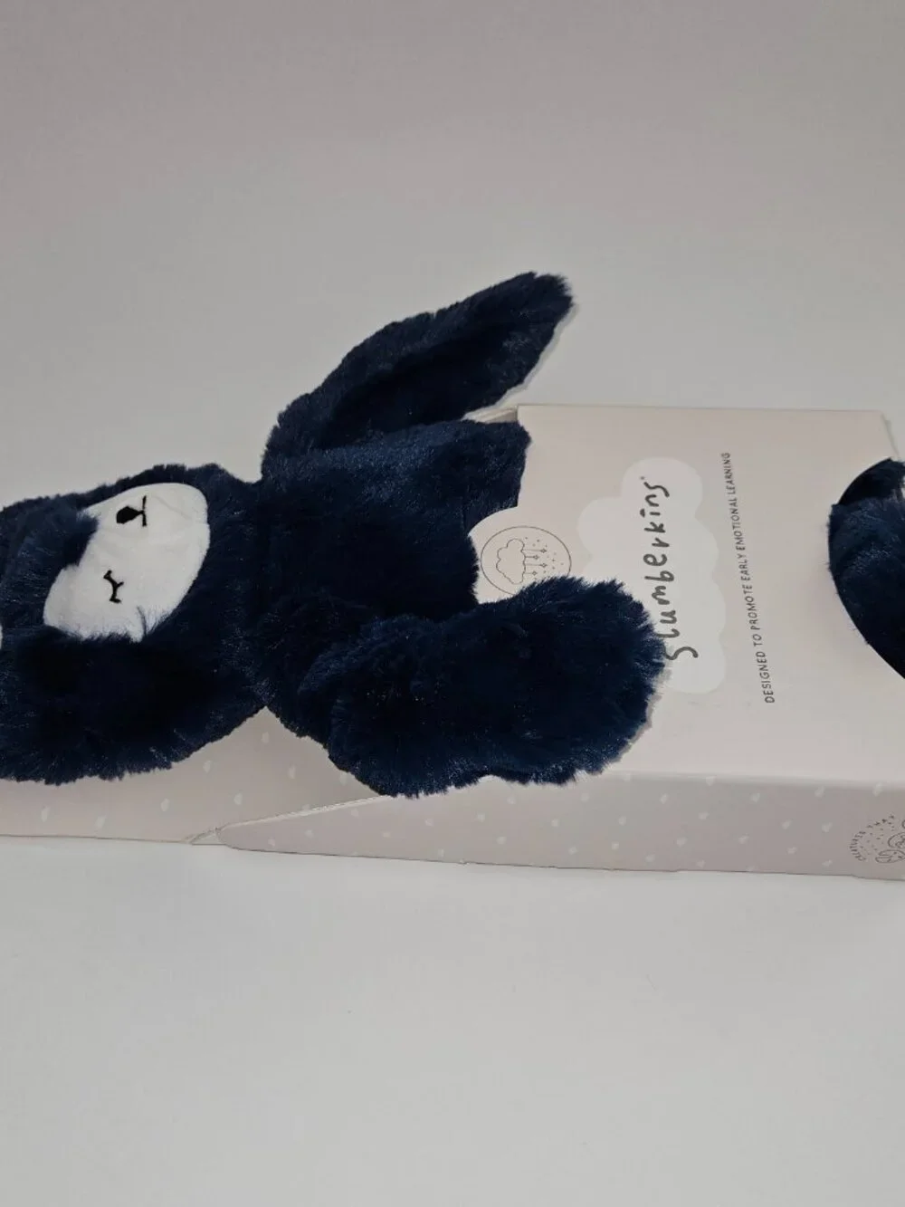 NEW Slumberkins Navy Blue Fox Plush Lovey 12